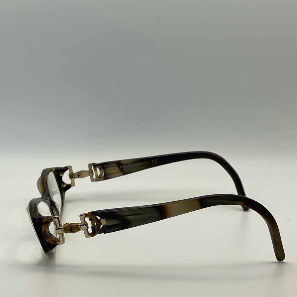 Vintage Gucci GG 3009 SVF Tortoise Horsebit Eyeglass Frames Made in Italy Authen - Picture 4 of 14
